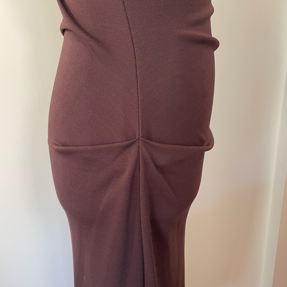 Chic Sleeveless Brown Midi‎ Dress - Picture 3 of 6